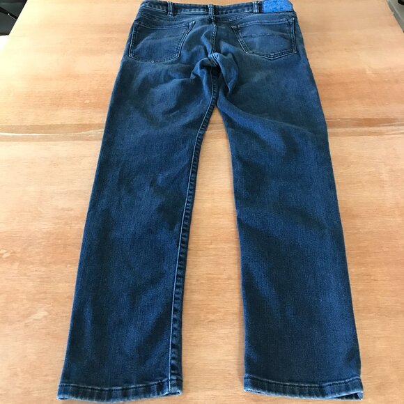 MMX Phoenix Jeans Men 32x32 Blue Low Rise Dark Wash Stretch Straight - Picture 2 of 12